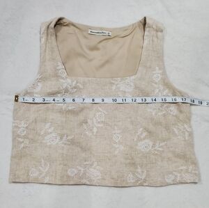 Abercrombie & Fitch Cream Floral Top And Bottom Set Size Small